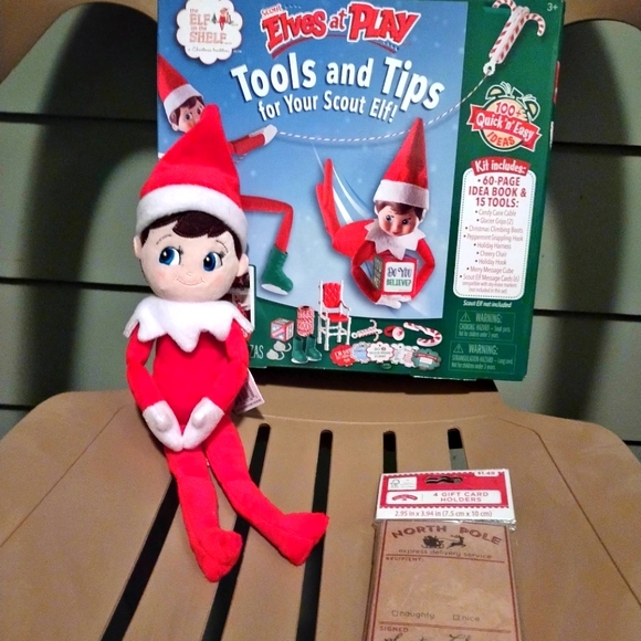 The Elf on the Shelf Boy Plush doll & Scout Elves at Play Tools and Tips Kit - Picture 1 of 8